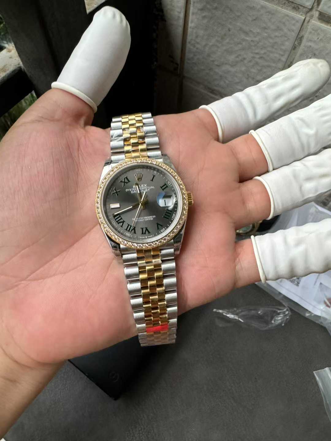 Victory Factory DateJust 36 Wimbledon 126283RBR Slate Dial Roma Indexes 904L Steel Case Yellow Gold Two Tone Jubilee Bracelet DD3235 Movement 01 Victory Factory DateJust 36 Wimbledon 126283RBR Slate Dial Roma Indexes 904L Steel Case Yellow Gold Two Tone Jubilee Bracelet DD3235 Movement 01