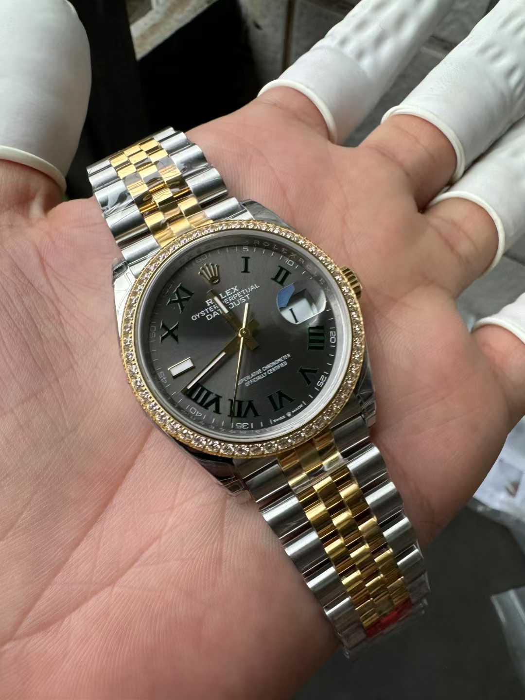 Victory Factory DateJust 36 Wimbledon 126283RBR Slate Dial Roma Indexes 904L Steel Case Yellow Gold Two Tone Jubilee Bracelet DD3235 Movement 03 Victory Factory DateJust 36 Wimbledon 126283RBR Slate Dial Roma Indexes 904L Steel Case Yellow Gold Two Tone Jubilee Bracelet DD3235 Movement 03