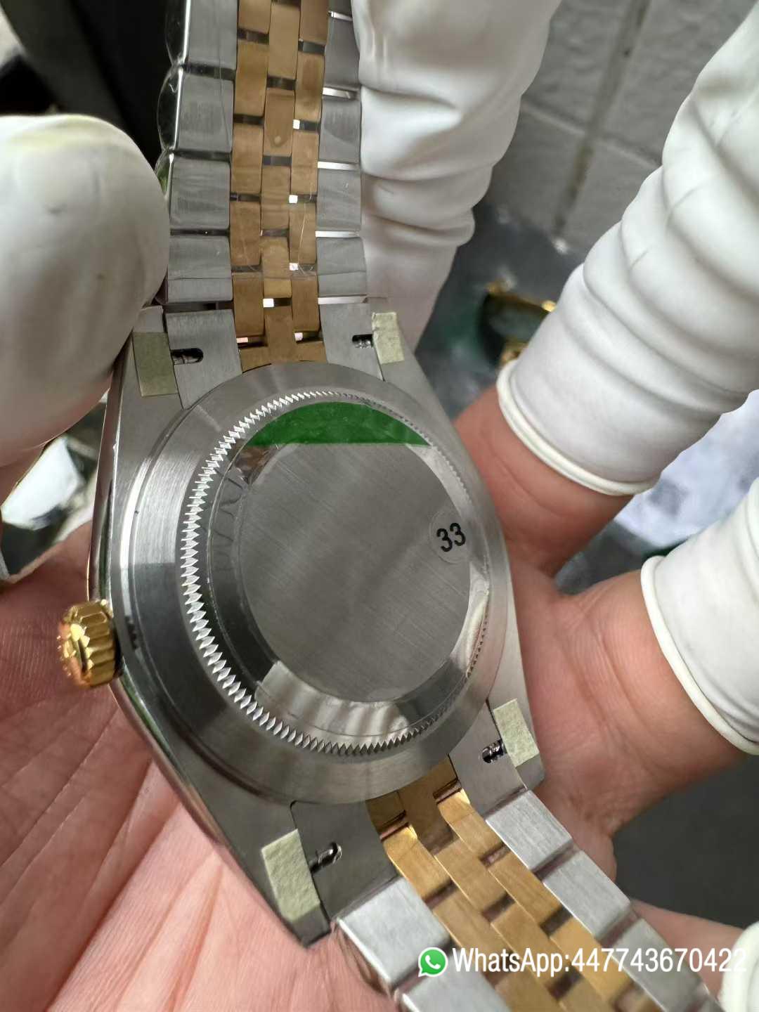 Super Clone DateJust 41 126303 Wimbledon Slate Dial with Roma Indexes Yellow Gold Smooth Bezel Two Tone Jubilee Bracelet DD 3235 Movement 08 Super Clone DateJust 41 126303 Wimbledon Slate Dial with Roma Indexes Yellow Gold Smooth Bezel Two Tone Jubilee Bracelet DD 3235 Movement 08