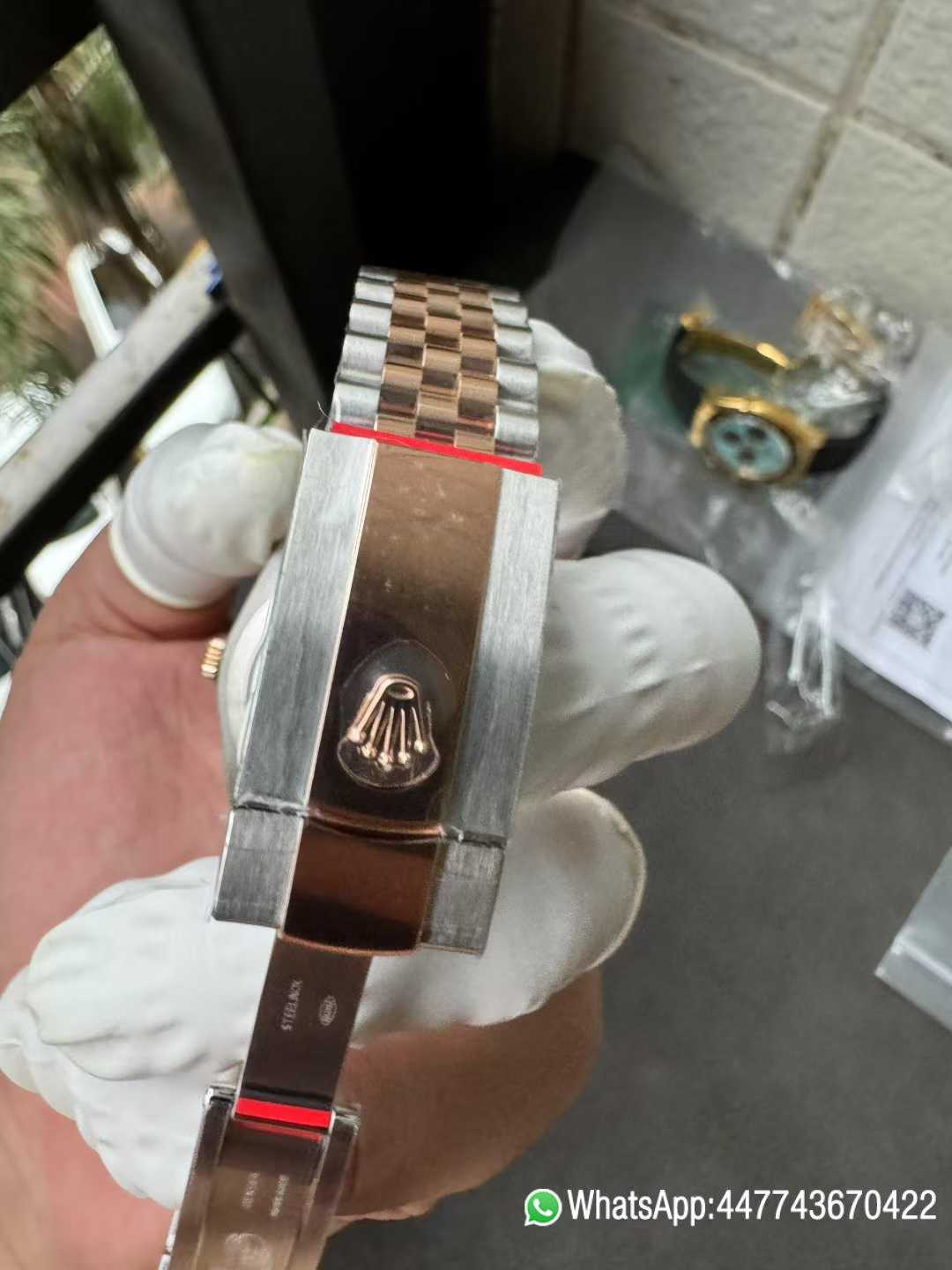 Super Clone DateJust 41 126331 Wimbledon Slate Dial with Roma Indexes Rose Gold Smooth Bezel Two Tone Jubilee Bracelet DD 3235 Movement 09 Super Clone DateJust 41 126331 Wimbledon Slate Dial with Roma Indexes Rose Gold Smooth Bezel Two Tone Jubilee Bracelet DD 3235 Movement 09