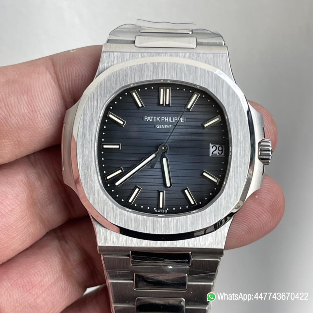 Super Clone Nautilus 57111A 3KF Best Edition Blue Textured Dial on SS Bracelet A324 0 Super Clone Nautilus 57111A 3KF Best Edition Blue Textured Dial on SS Bracelet A324 0