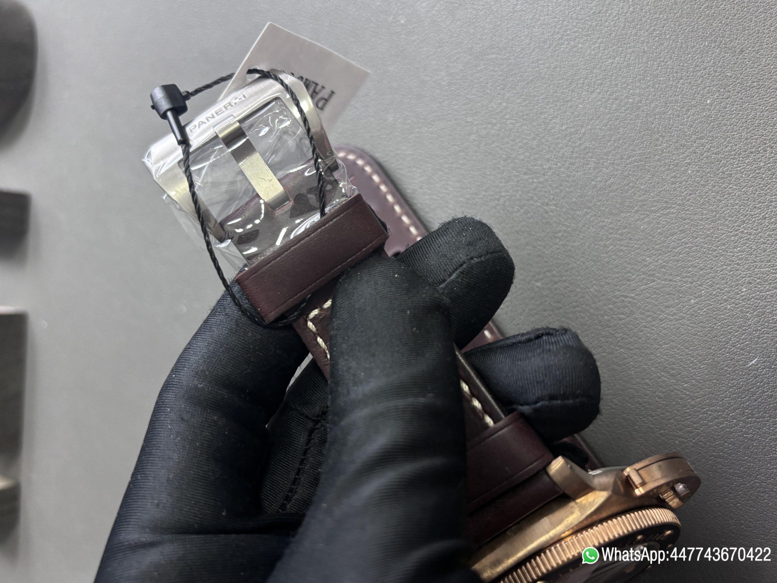 Super Clone Panerai Submersible Bronzo PAM00968 47mm Bronze case Bronze one way rotating dive bezel black ceramic bezel opening P 9010 Super Clone Automatic Movement 07