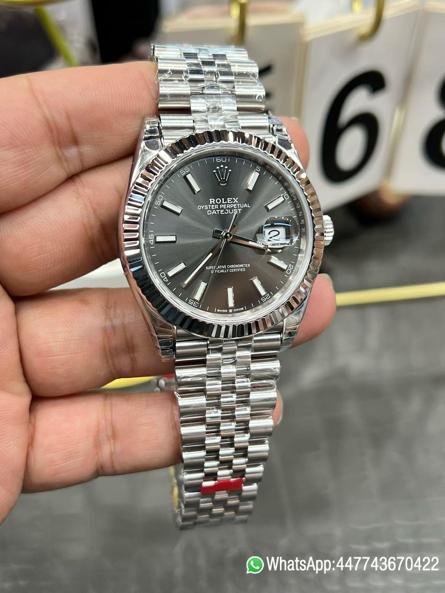 Super Clone Rolex DateJust 41 126334 0013 Grey Dial on Oyster Bracelet Superclone 3235 Movement 03 Super Clone Rolex DateJust 41 126334 0013 Grey Dial on Oyster Bracelet Superclone 3235 Movement 03