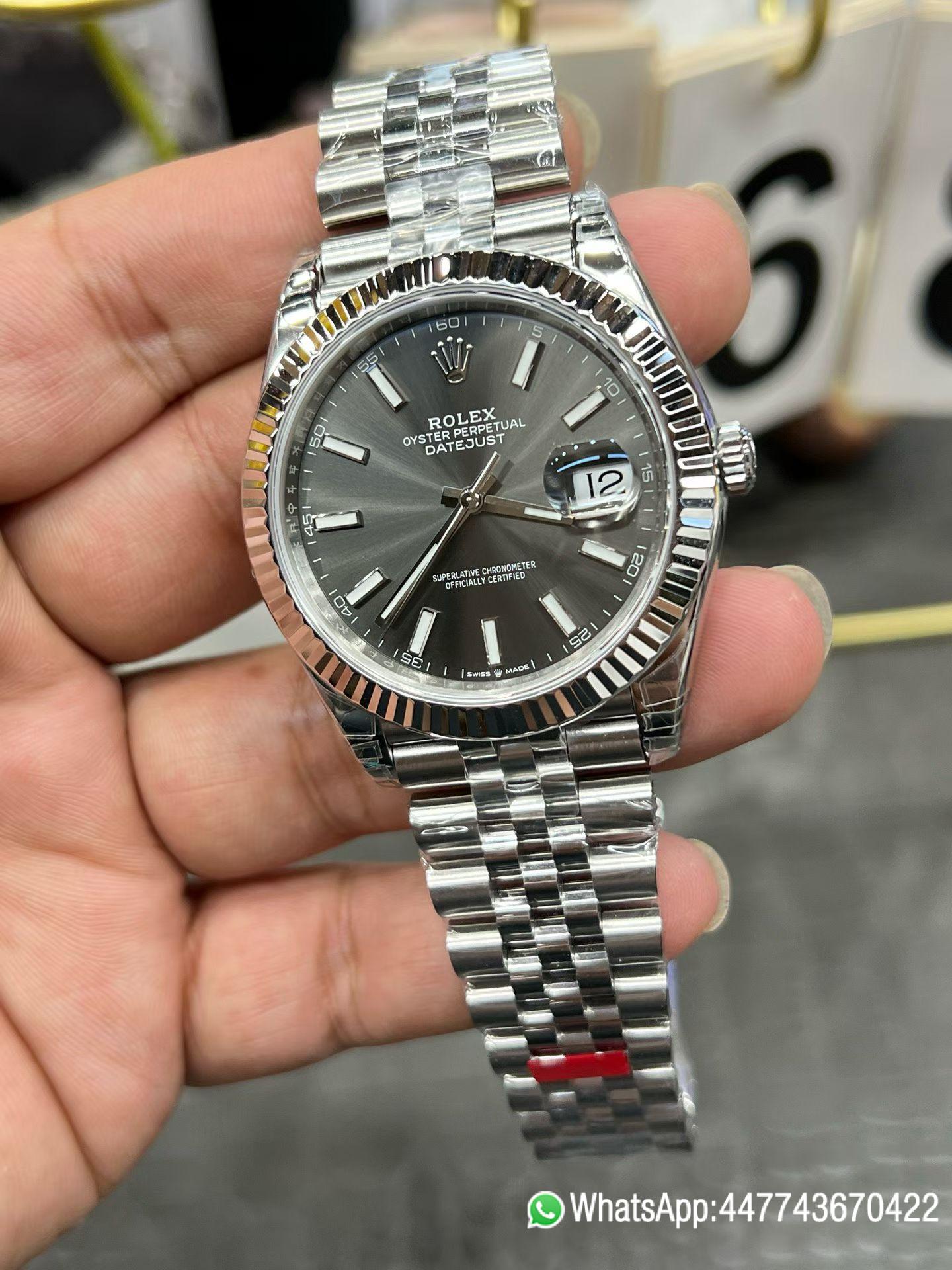 Super Clone Rolex DateJust 41 126334 0013 Grey Dial on Oyster Bracelet Superclone 3235 Movement 04 Super Clone Rolex DateJust 41 126334 0013 Grey Dial on Oyster Bracelet Superclone 3235 Movement 04