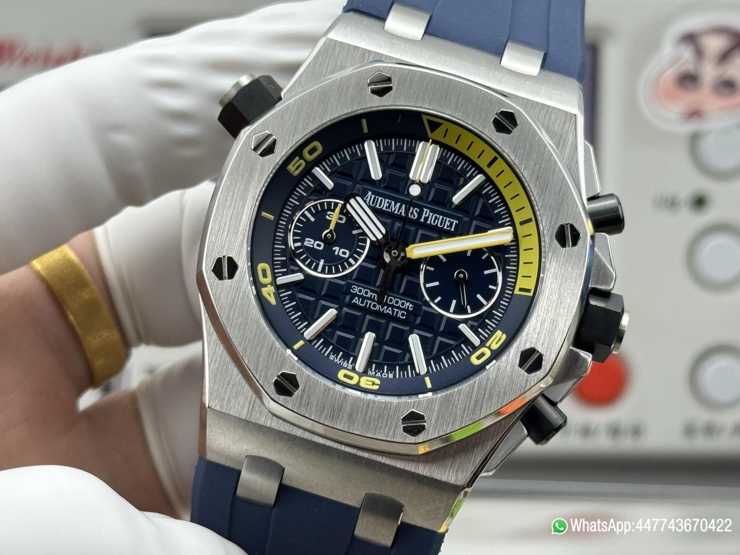 Super Clone Watch AP ROO 26703 SS RU Blue MSF A3124 Mod 01 Super Clone Watch AP ROO 26703 SS RU Blue MSF A3124 Mod 01
