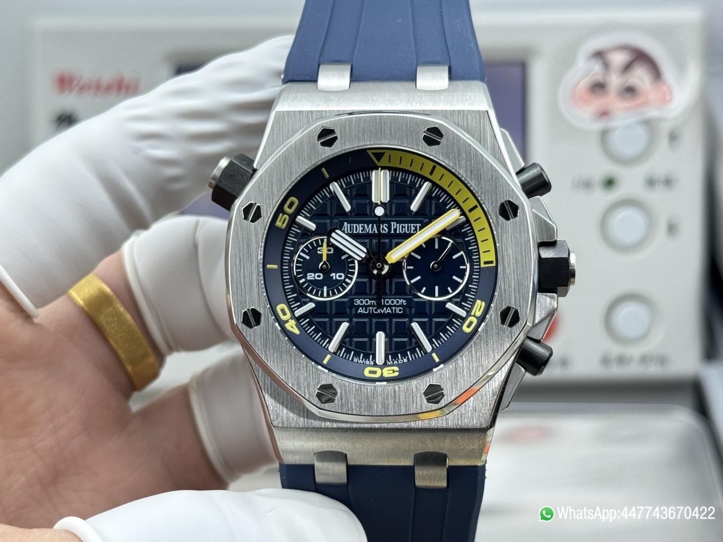 Super Clone Watch AP ROO 26703 SS RU Blue MSF A3124 Mod 02 Super Clone Watch AP ROO 26703 SS RU Blue MSF A3124 Mod 02