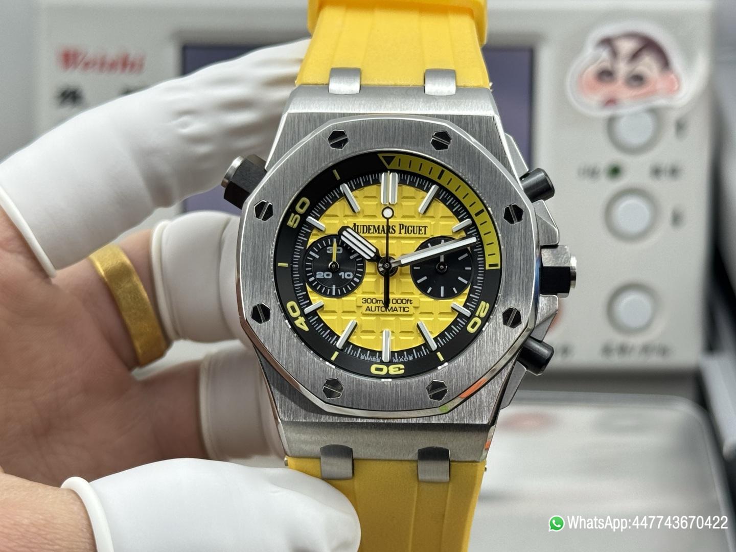 Super Clone Watch AP0778C AP ROO 26703 SS RU Yellow MSF A3124 Mod 01 Super Clone Watch AP0778C AP ROO 26703 SS RU Yellow MSF A3124 Mod 01
