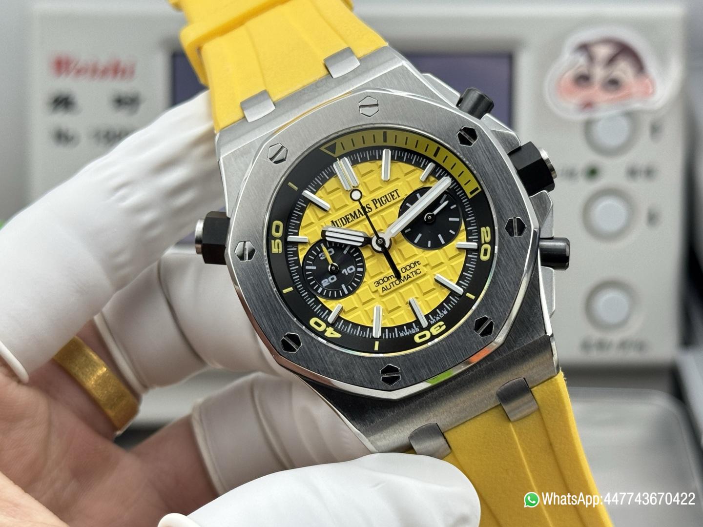 Super Clone Watch AP0778C AP ROO 26703 SS RU Yellow MSF A3124 Mod 02 Super Clone Watch AP0778C AP ROO 26703 SS RU Yellow MSF A3124 Mod 02