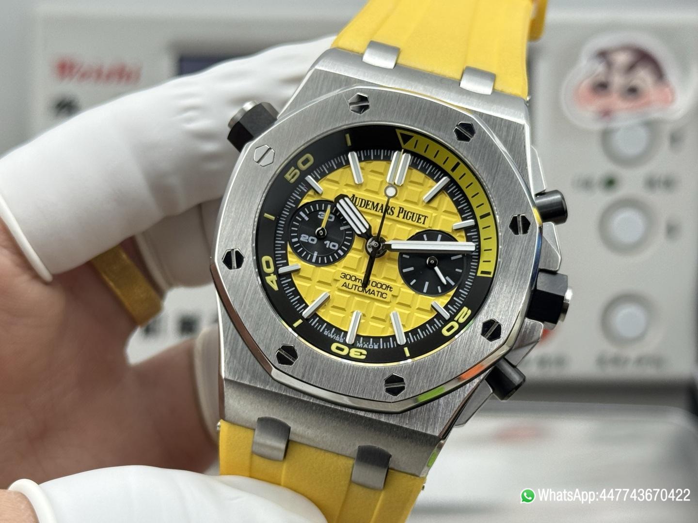 Super Clone Watch AP0778C AP ROO 26703 SS RU Yellow MSF A3124 Mod 03 Super Clone Watch AP0778C AP ROO 26703 SS RU Yellow MSF A3124 Mod 03