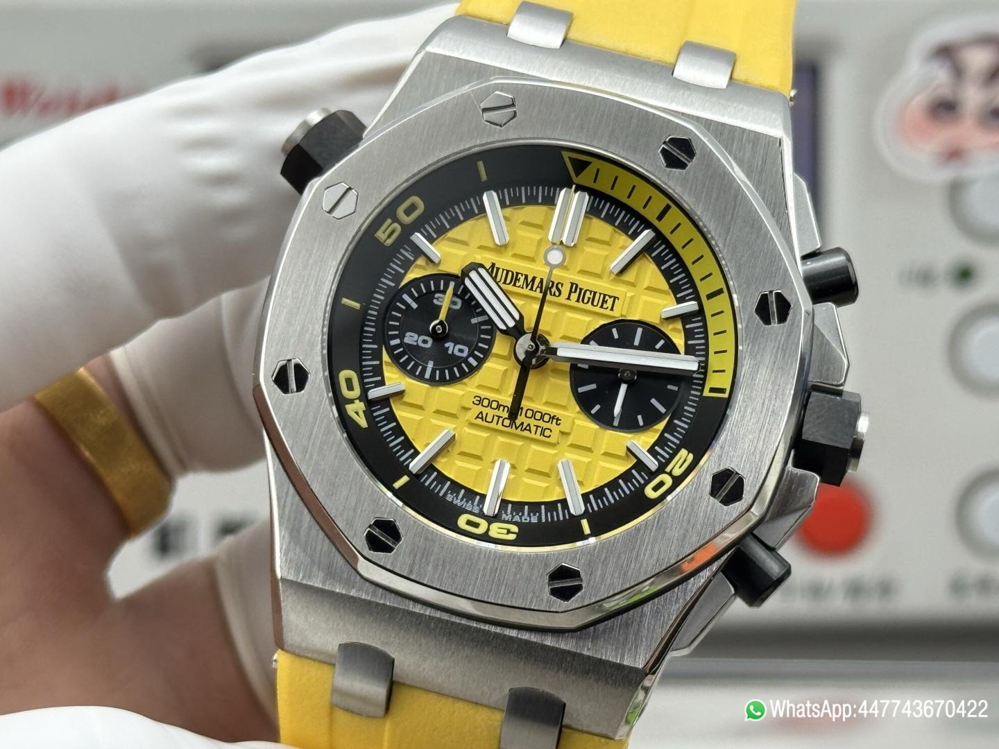 Super Clone Watch AP0778C AP ROO 26703 SS RU Yellow MSF A3124 Mod 05 Super Clone Watch AP0778C AP ROO 26703 SS RU Yellow MSF A3124 Mod 05