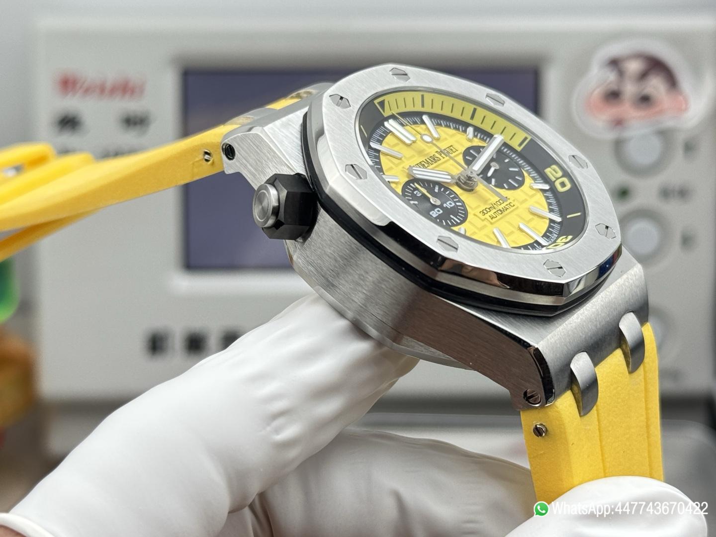 Super Clone Watch AP0778C AP ROO 26703 SS RU Yellow MSF A3124 Mod 06 Super Clone Watch AP0778C AP ROO 26703 SS RU Yellow MSF A3124 Mod 06