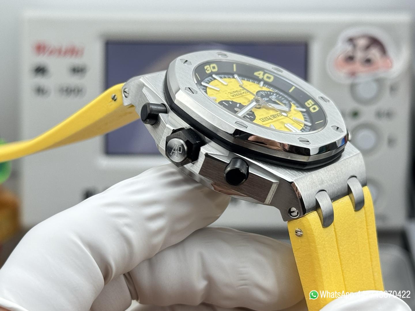 Super Clone Watch AP0778C AP ROO 26703 SS RU Yellow MSF A3124 Mod 07 Super Clone Watch AP0778C AP ROO 26703 SS RU Yellow MSF A3124 Mod 07