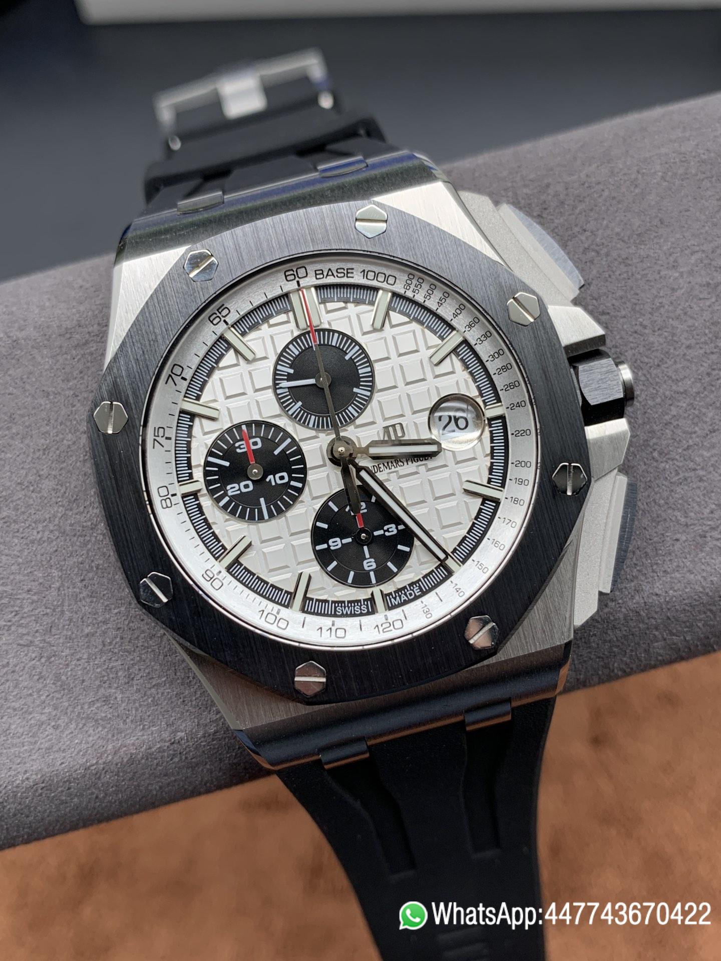 Super Clone Watch AP0894 AP ROO 26400 SSRU WhtBlk TKF A3126 Mod 01 Super Clone Watch AP0894 AP ROO 26400 SSRU WhtBlk TKF A3126 Mod 01
