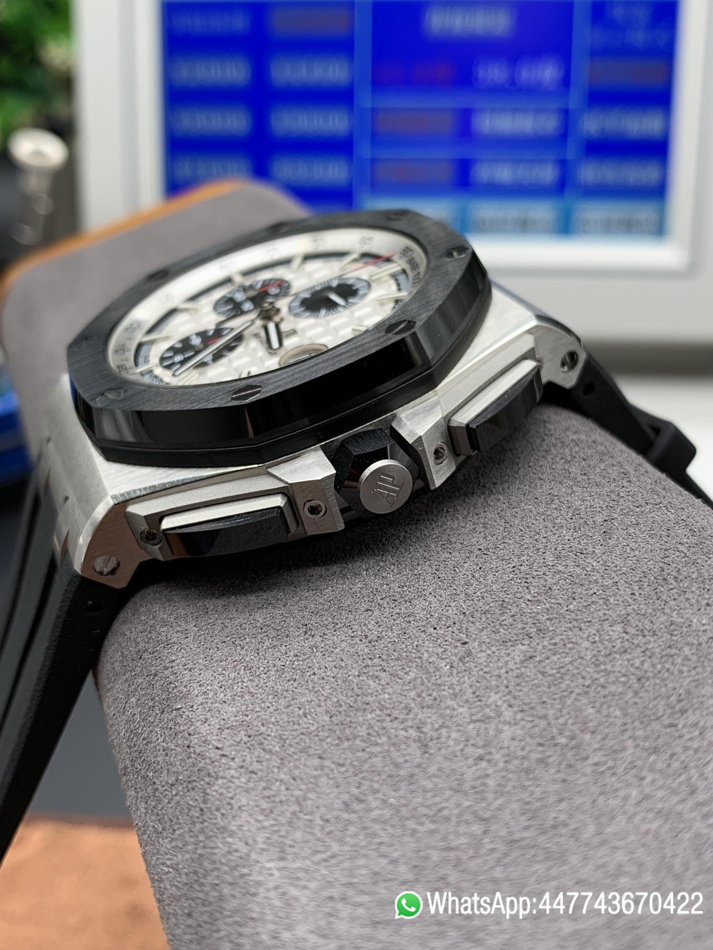Super Clone Watch AP0894 AP ROO 26400 SSRU WhtBlk TKF A3126 Mod 03 Super Clone Watch AP0894 AP ROO 26400 SSRU WhtBlk TKF A3126 Mod 03