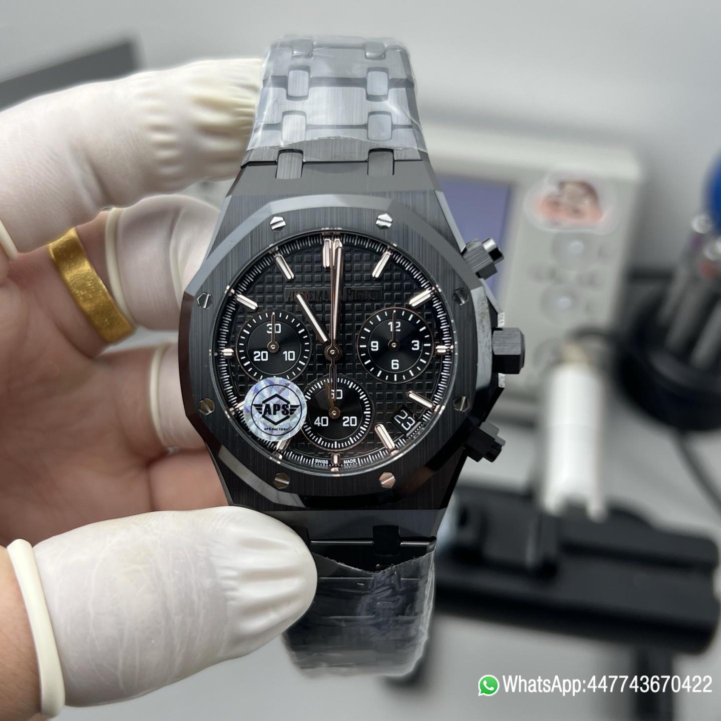 Super Clone Watch APS Audemars Piguet 26240 Black Ceramic 4401 all in one machine 41M 04 Super Clone Watch APS Audemars Piguet 26240 Black Ceramic 4401 all in one machine 41M 04