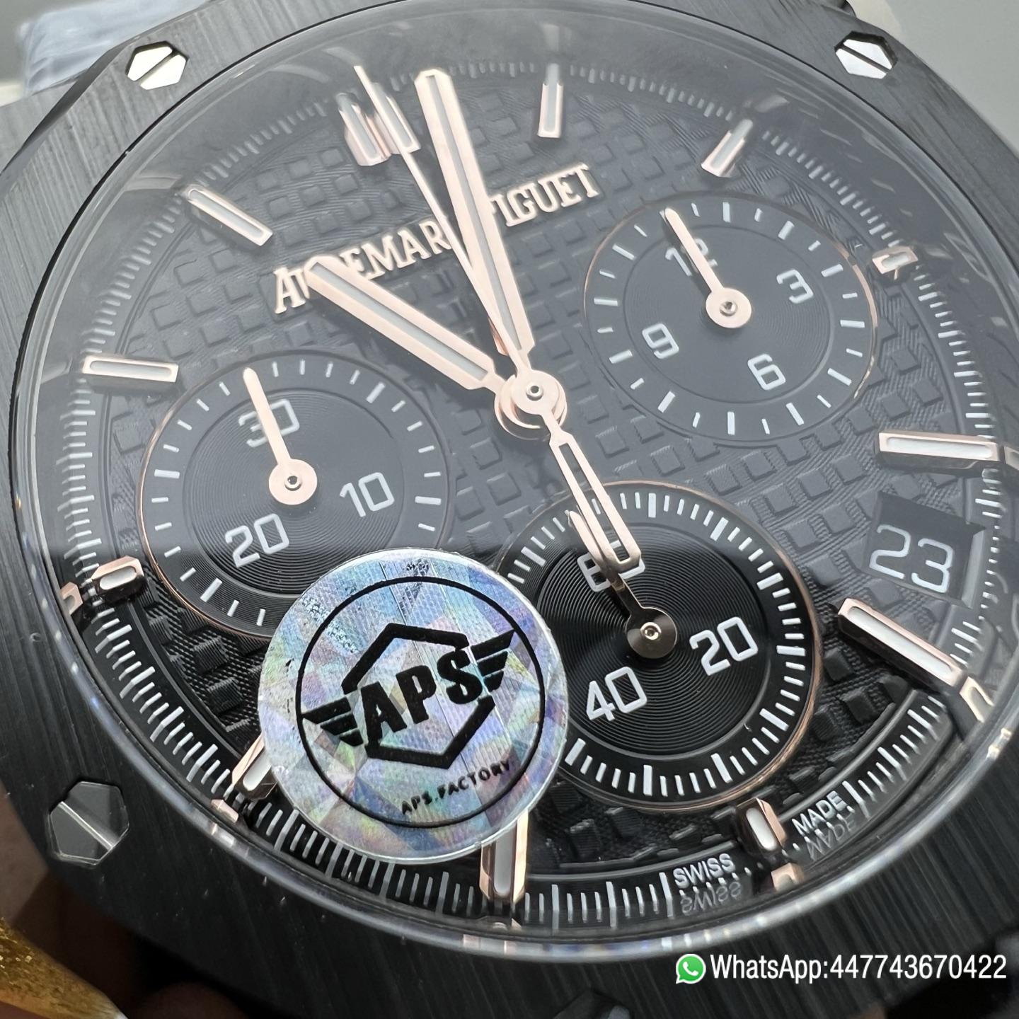 Super Clone Watch APS Audemars Piguet 26240 Black Ceramic 4401 all in one machine 41M 05 Super Clone Watch APS Audemars Piguet 26240 Black Ceramic 4401 all in one machine 41M 05