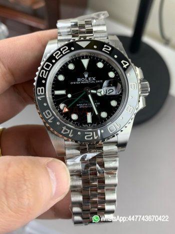 Super Clone Watch GMT Master II 126710 GRNR BlackGray Ceramic VSF Best Edition on Jubilee Bracelet JH3285 0