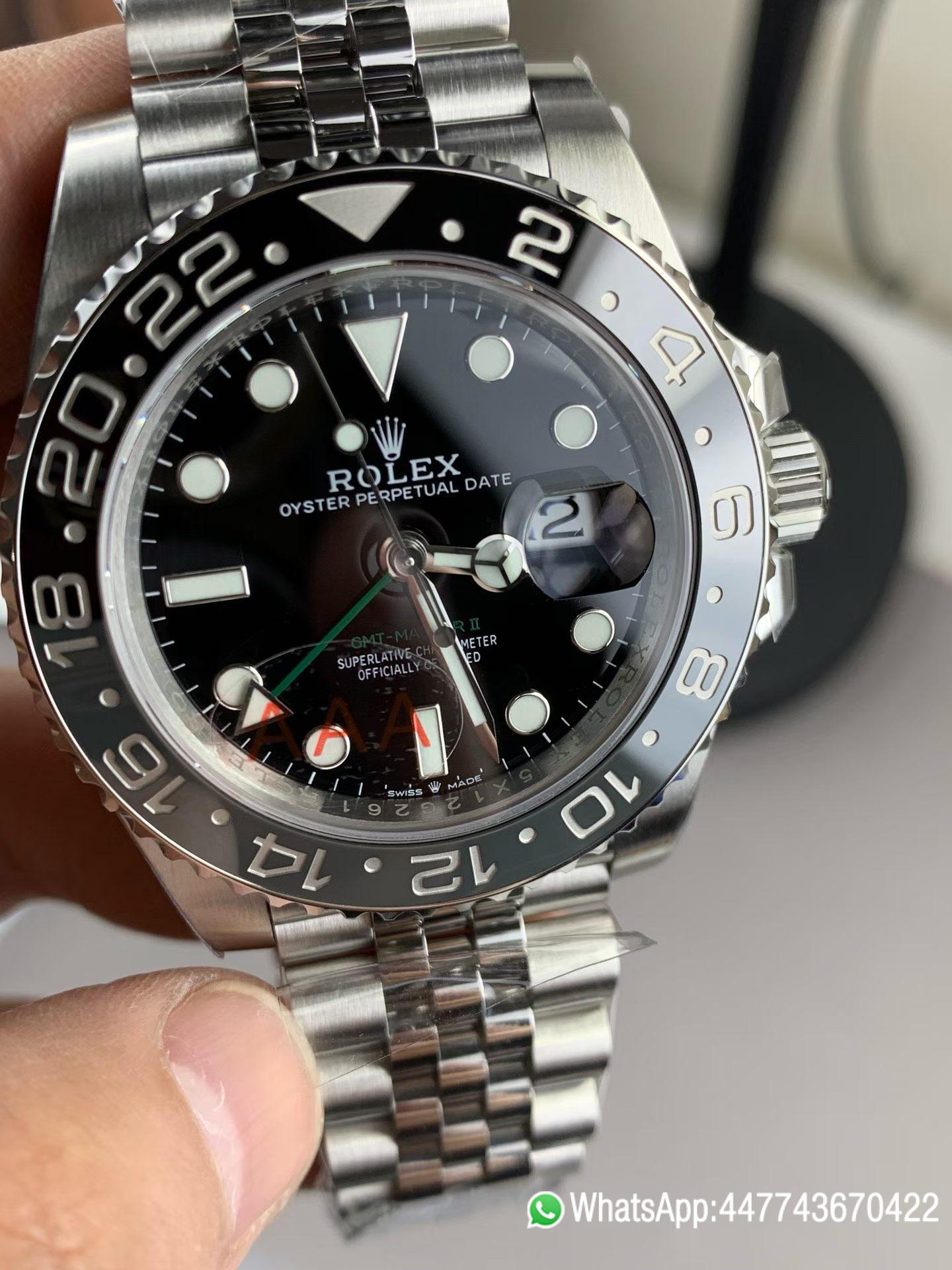 Super Clone Watch GMT Master II 126710 GRNR BlackGray Ceramic VSF Best Edition on Jubilee Bracelet JH3285 01 Super Clone Watch GMT Master II 126710 GRNR BlackGray Ceramic VSF Best Edition on Jubilee Bracelet JH3285 01