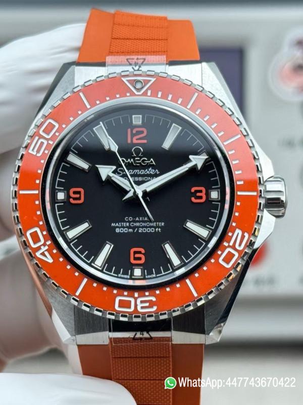 Super Clone Watch Omega New Seamaster 600m Orange dial and orange rubber strap 000 Super Clone Watch Omega New Seamaster 600m Orange dial and orange rubber strap 000