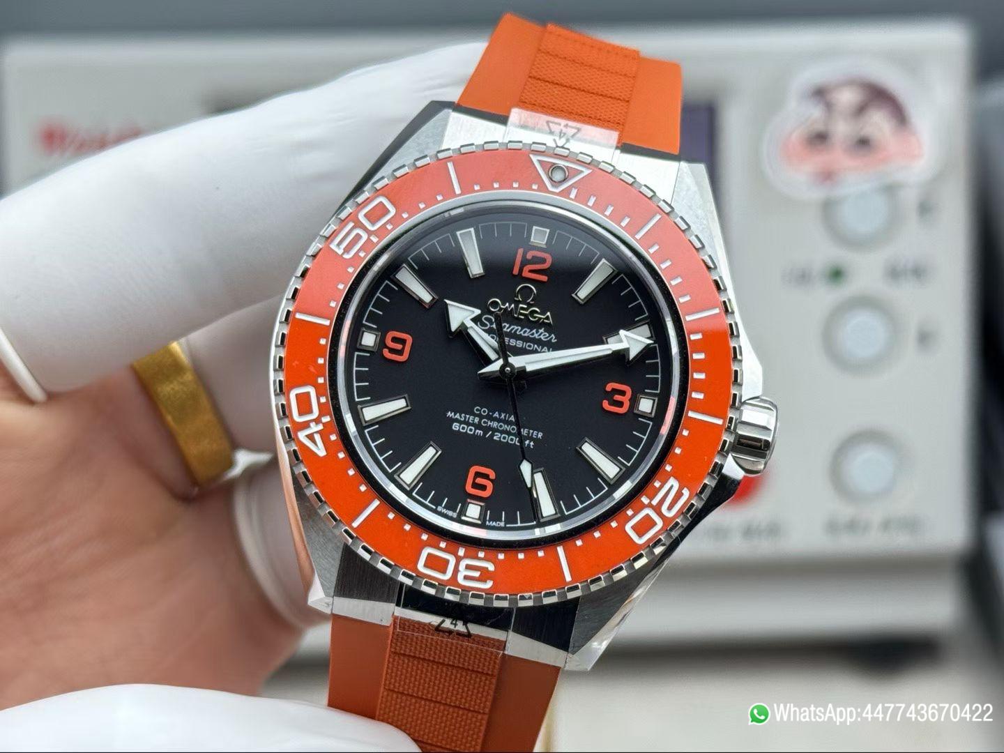 Super Clone Watch Omega New Seamaster 600m Orange dial and orange rubber strap 02 Super Clone Watch Omega New Seamaster 600m Orange dial and orange rubber strap 02