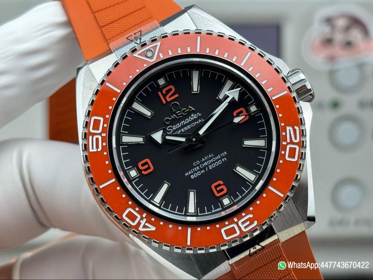 Super Clone Watch Omega New Seamaster 600m Orange dial and orange rubber strap 03 Super Clone Watch Omega New Seamaster 600m Orange dial and orange rubber strap 03