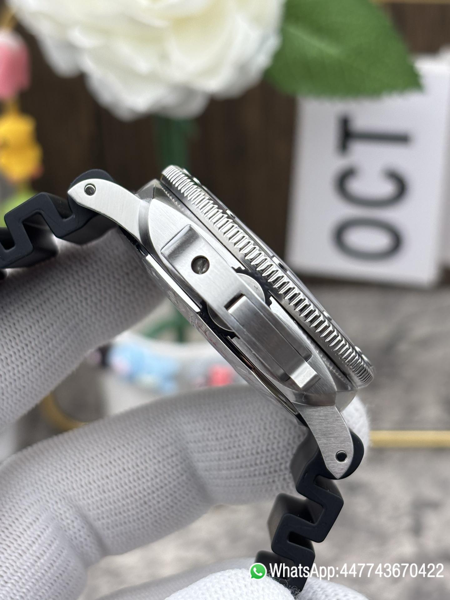 Super Clone Watch PAM1323 44mm Submersible VSF Best Edition Gray Dial on Rubber Strap 04 Super Clone Watch PAM1323 44mm Submersible VSF Best Edition Gray Dial on Rubber Strap 04