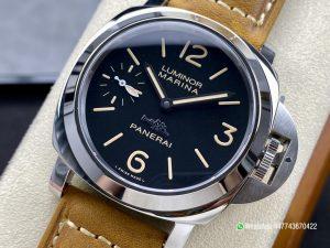 Super Clone Watch PAM417 W HWF 11 Best Edition White Dial on Brown Leather Strap A6497 02