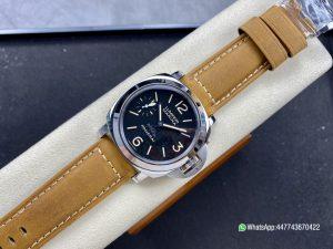 Super Clone Watch PAM417 W HWF 11 Best Edition White Dial on Brown Leather Strap A6497 03