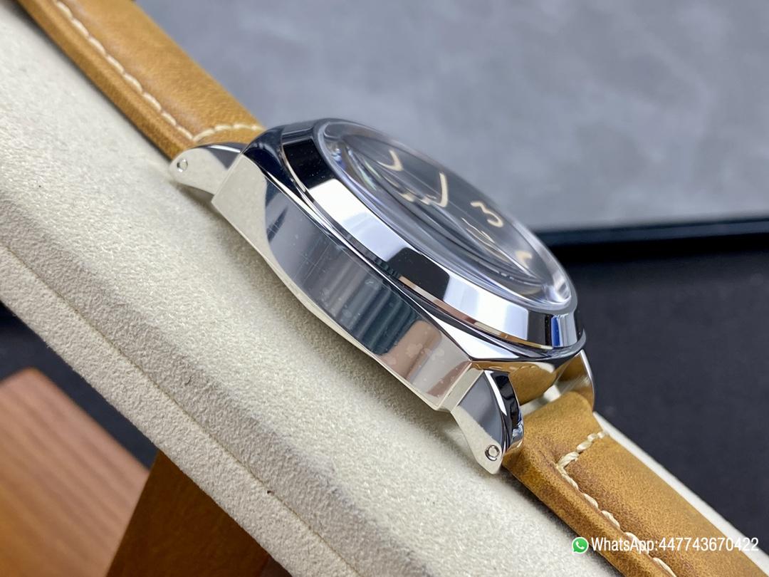 Super Clone Watch PAM417 W HWF 11 Best Edition White Dial on Brown Leather Strap A6497 04 Super Clone Watch PAM417 W HWF 11 Best Edition White Dial on Brown Leather Strap A6497 04