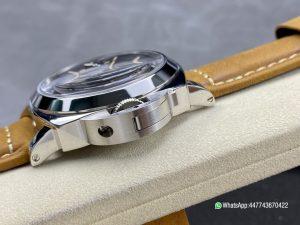 Super Clone Watch PAM417 W HWF 11 Best Edition White Dial on Brown Leather Strap A6497 05