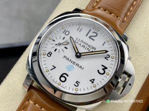Super Clone Watch PAM778 W HWF 11 Best Edition White Dial on Brown Leather Strap A6497 02