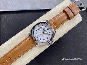 Super Clone Watch PAM778 W HWF 11 Best Edition White Dial on Brown Leather Strap A6497 03