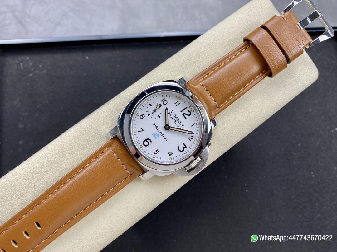 Super Clone Watch PAM778 W HWF 11 Best Edition White Dial on Brown Leather Strap A6497 03 Super Clone Watch PAM778 W HWF 11 Best Edition White Dial on Brown Leather Strap A6497 03