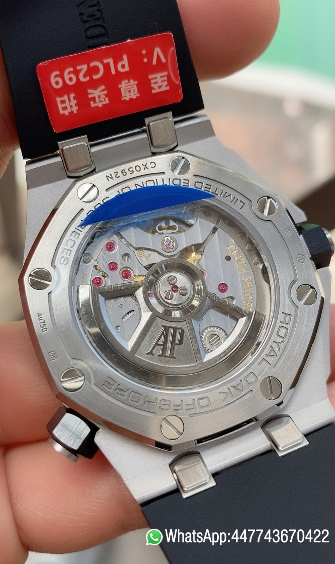 Super Clone Watch Royal Oak Offshore Diver 15720 Black Ceramic Bezel SS APF 11 Best Edition Black Dial on Black Rubber Strap A4308 07 Super Clone Watch Royal Oak Offshore Diver 15720 Black Ceramic Bezel SS APF 11 Best Edition Black Dial on Black Rubber Strap A4308 07