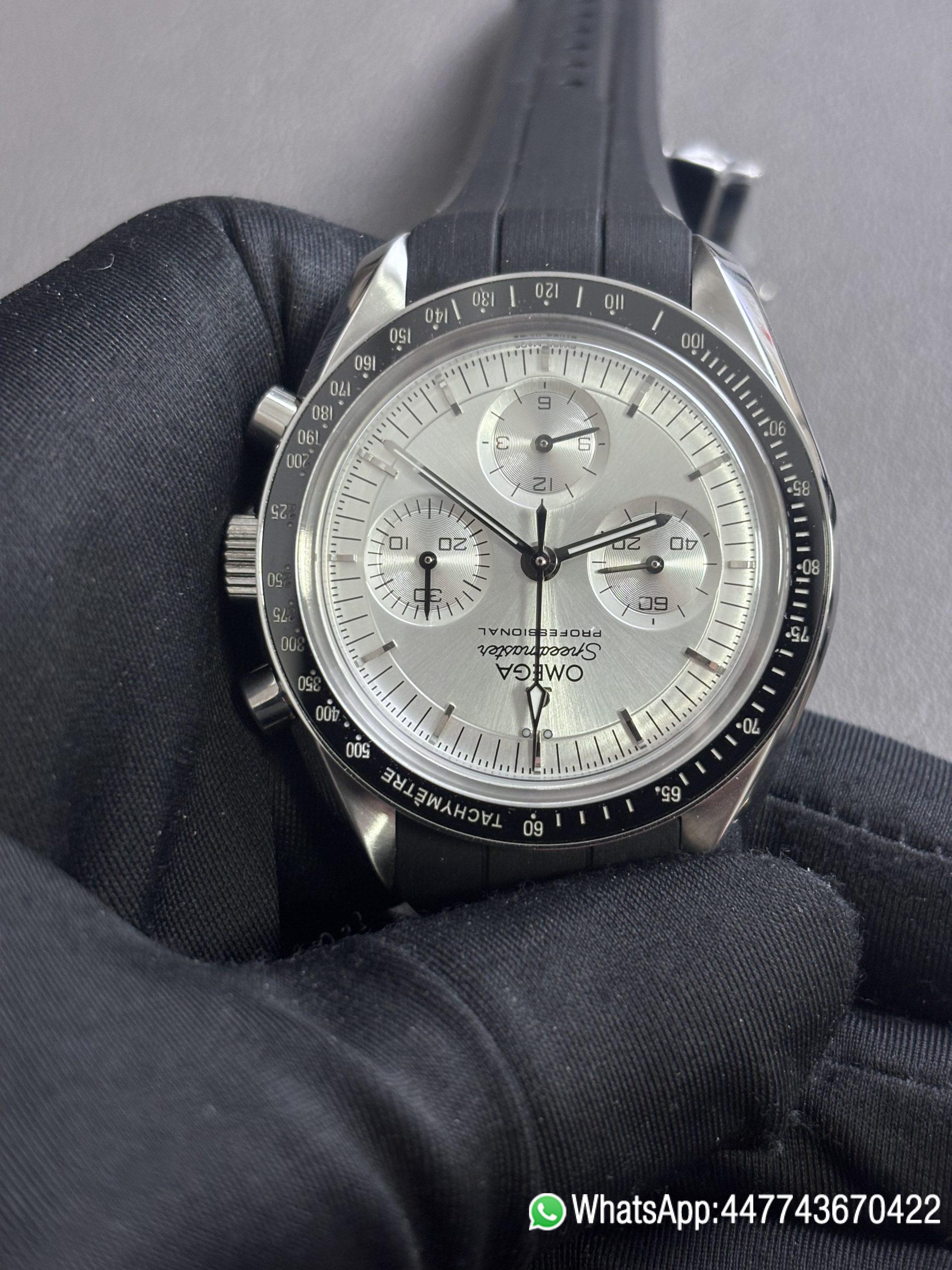 Super Clone Watch Speedmaster Moonwatch OMF Best Edition White Dial Manual Winding Chrono Movement 01 Super Clone Watch Speedmaster Moonwatch OMF Best Edition White Dial Manual Winding Chrono Movement 01