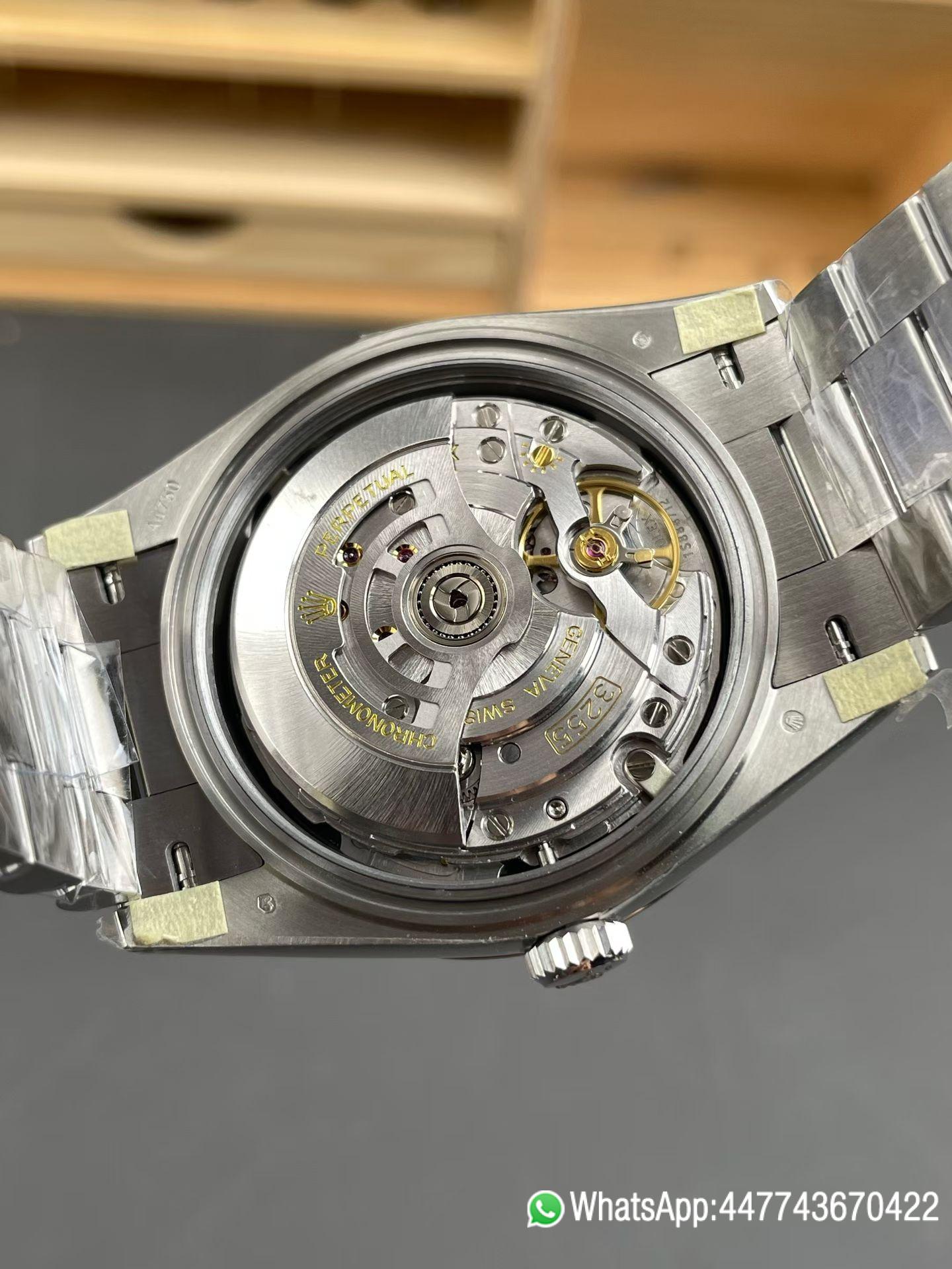 Super Clone VSF Rolex Day Date 40 SS RCF 11 Best Edition Black Stick Dial on President Bracelet Dandong 3255 01 Super Clone VSF Rolex Day Date 40 SS RCF 11 Best Edition Black Stick Dial on President Bracelet Dandong 3255 01