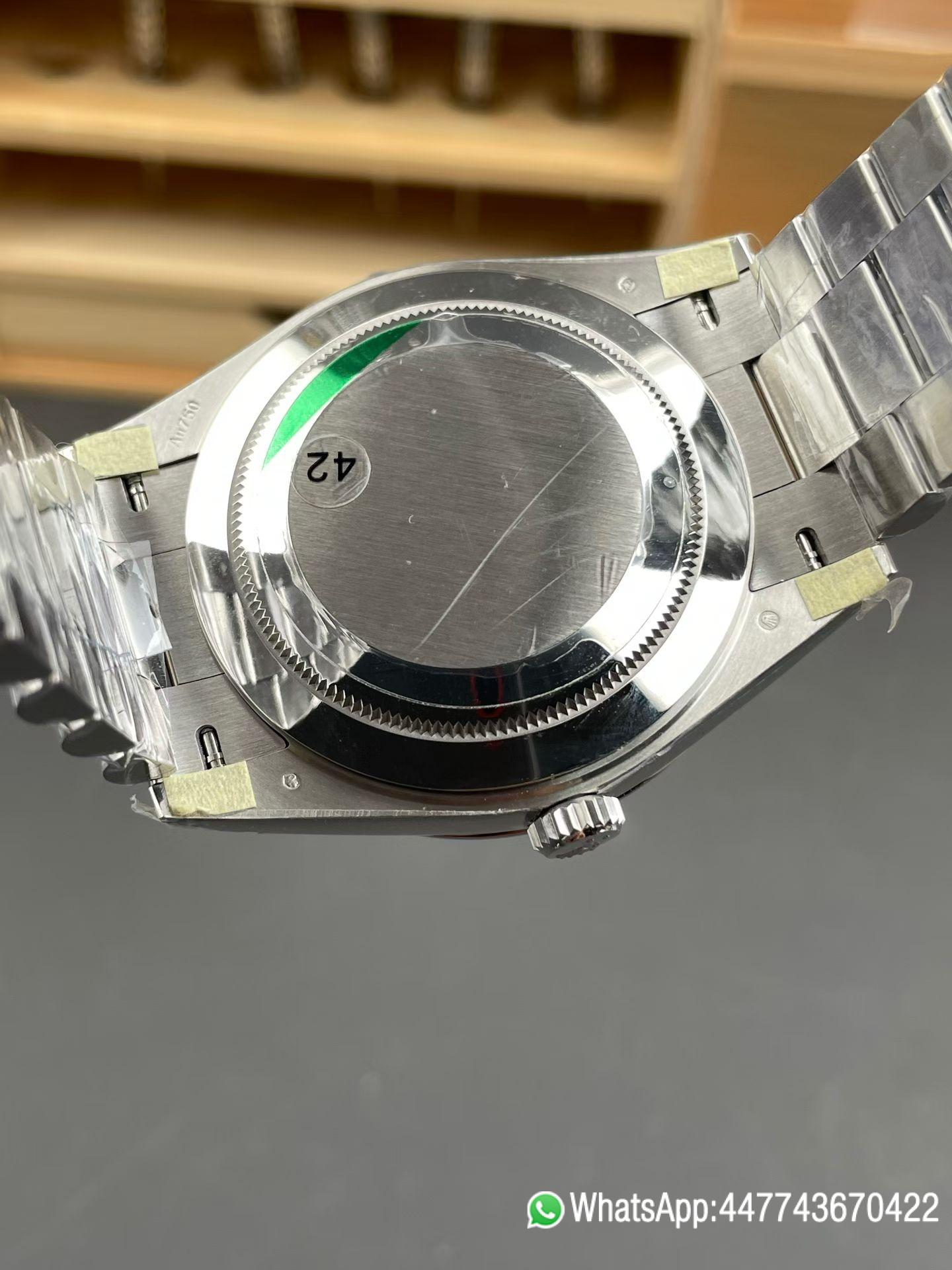 Super Clone VSF Rolex Day Date 40 SS RCF 11 Best Edition Black Stick Dial on President Bracelet Dandong 3255 08 Super Clone VSF Rolex Day Date 40 SS RCF 11 Best Edition Black Stick Dial on President Bracelet Dandong 3255 08