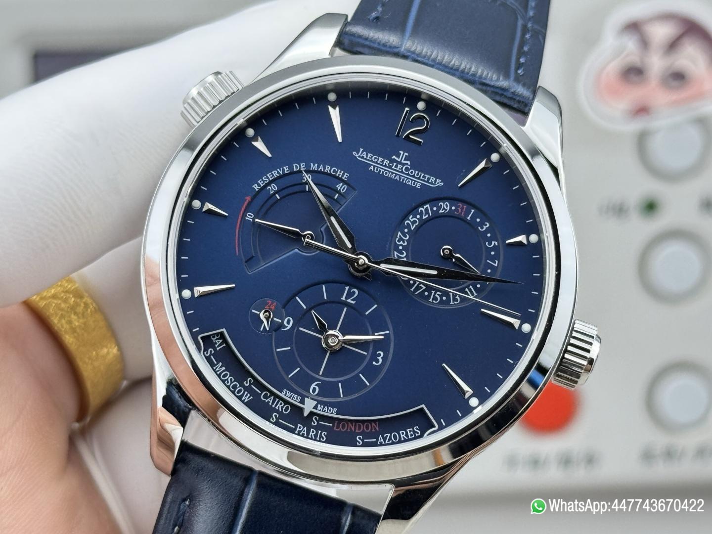 Super Clone Watch TWAF JL Q1378480 39mm Sunburst Blue Dial 316L stainless steel case and Cal.938A Movement 05