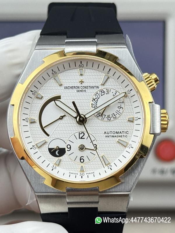 Super Clone Watch V Factory Vacheron Constantin Overseas 42mm Silver White Dail 316L stainless steel case 18K gold bezel and Replica version 1222 SC type movement 110 Super Clone Watch V Factory Vacheron Constantin Overseas 42mm Silver White Dail 316L stainless steel case 18K gold bezel and Replica version 1222 SC type movement 110