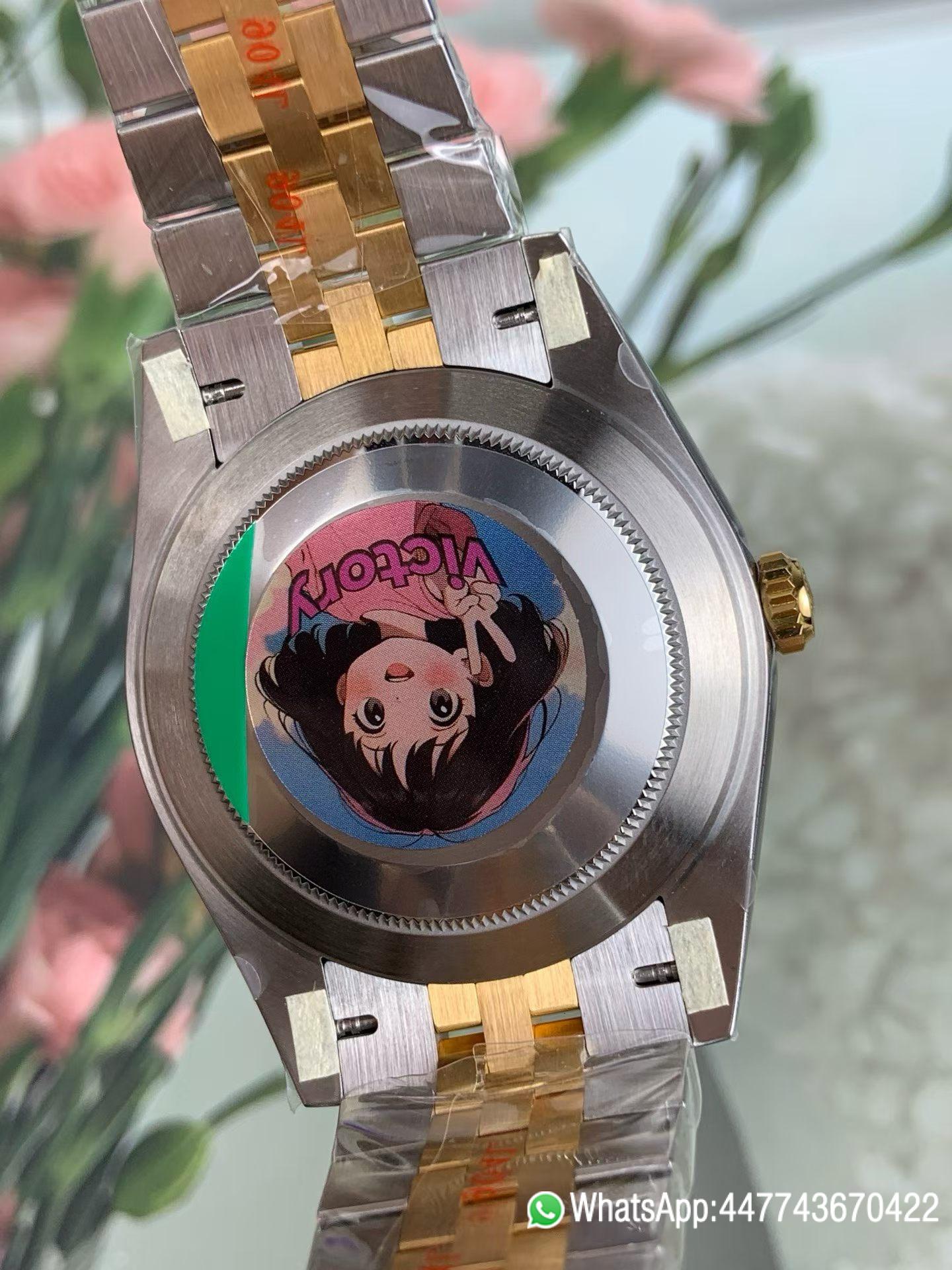 Super Clone Watch VF Rolex Datejust 41 Two Tone Champagne Diamond Dial Fluted Bezel and Dandong 3235 movement 06 Super Clone Watch VF Rolex Datejust 41 Two Tone Champagne Diamond Dial Fluted Bezel and Dandong 3235 movement 06