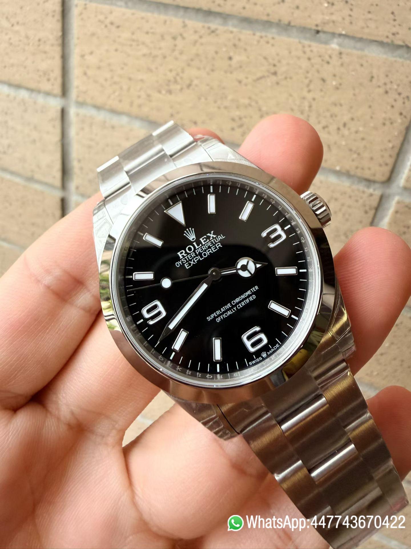 Super Clone Watch Rolex Explorer 40 Ref.224270 Black Dail 904L Oyster Steel Case Dandong 3230 movement 02 Super Clone Watch Rolex Explorer 40 Ref.224270 Black Dail 904L Oyster Steel Case Dandong 3230 movement 02