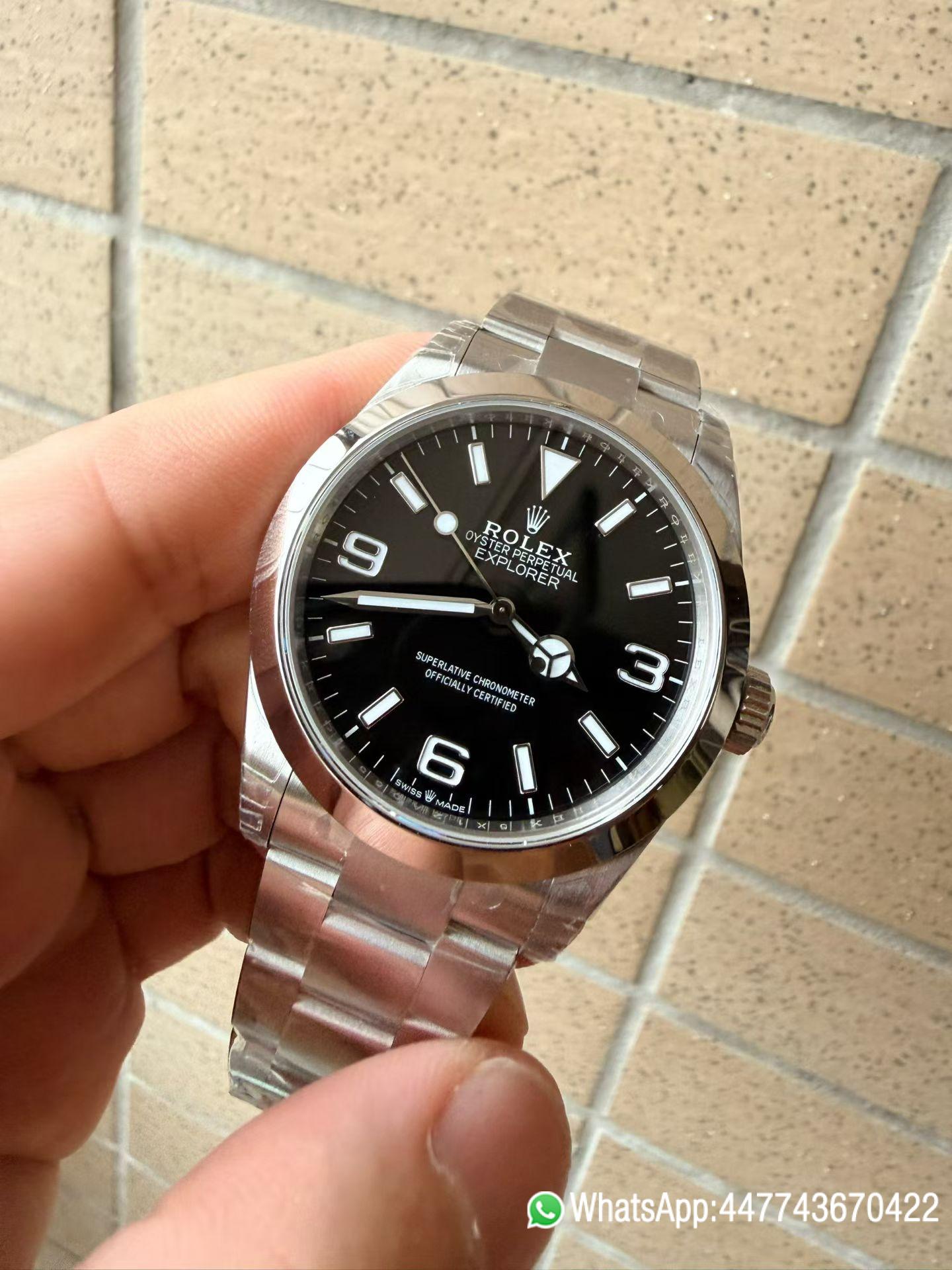 Super Clone Watch Rolex Explorer 40 Ref.224270 Black Dail 904L Oyster Steel Case Dandong 3230 movement 03 Super Clone Watch Rolex Explorer 40 Ref.224270 Black Dail 904L Oyster Steel Case Dandong 3230 movement 03