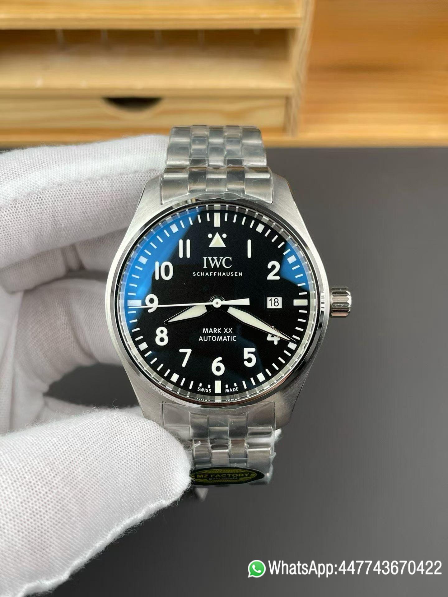 Super Clone watch IWC Mark XX IW328208 Black Dial Asia 2892 movement 04
