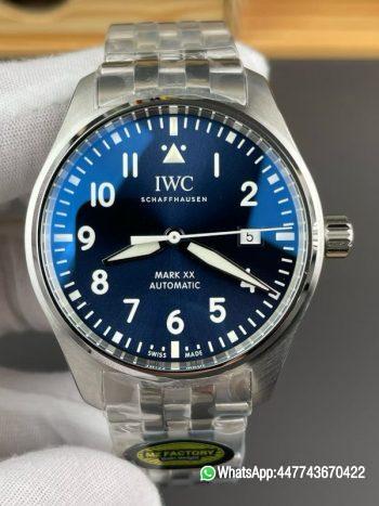 Super Clone watch IWC Mark XX IW328208 Blue Dial Asia 2892 movement 0
