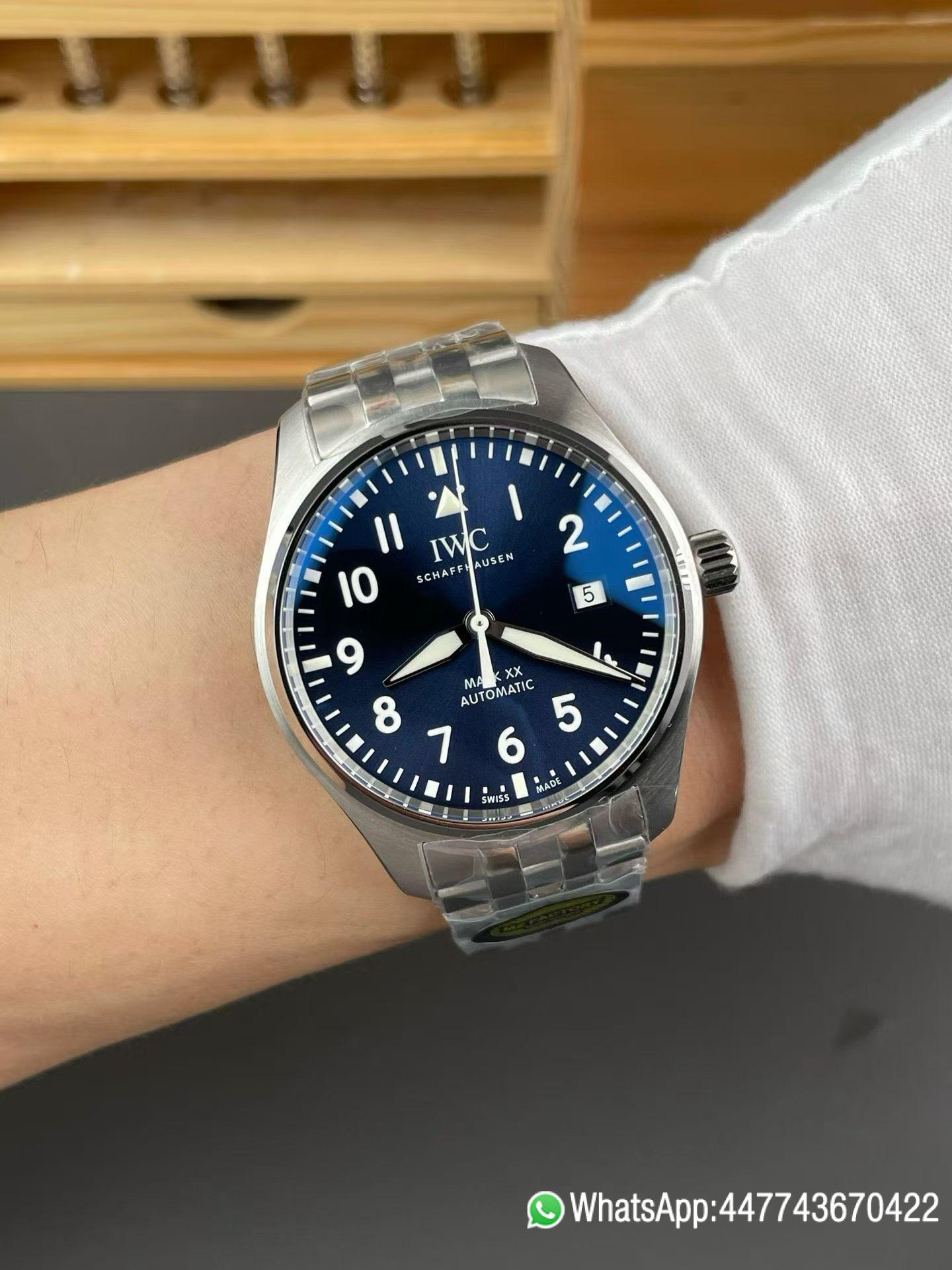 Super Clone watch IWC Mark XX IW328208 Blue Dial Asia 2892 movement 02 Super Clone watch IWC Mark XX IW328208 Blue Dial Asia 2892 movement 02