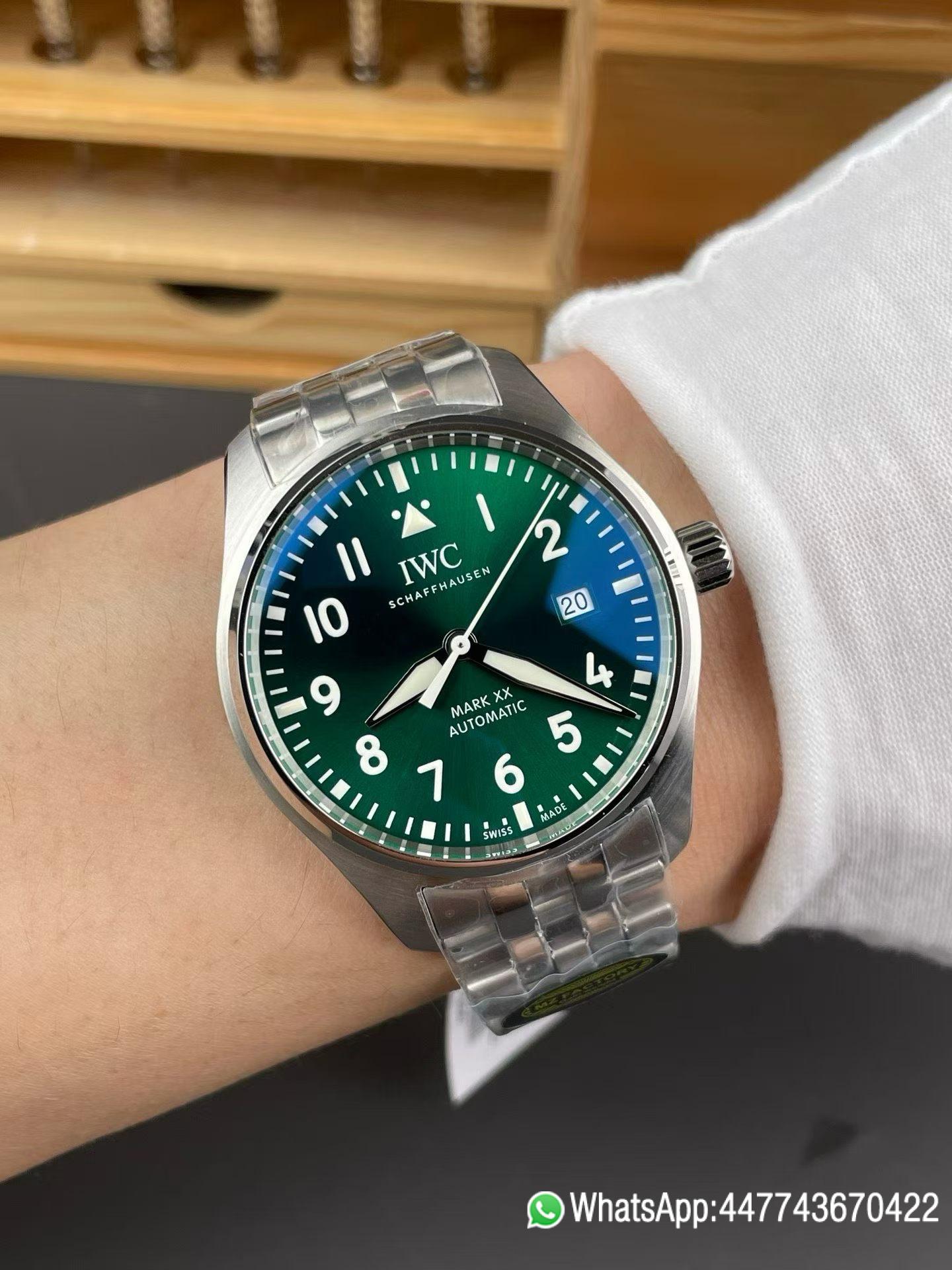 Super Clone watch IWC Mark XX IW328208 Green Dial Asia 2892 movement 04 Super Clone watch IWC Mark XX IW328208 Green Dial Asia 2892 movement 04