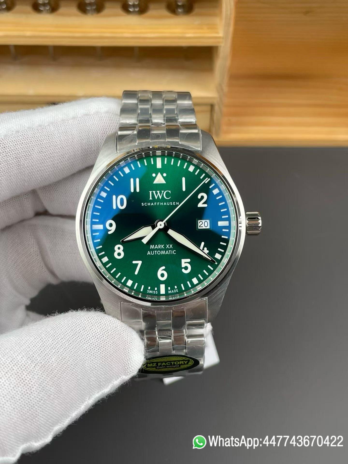Super Clone watch IWC Mark XX IW328208 Green Dial Asia 2892 movement 07