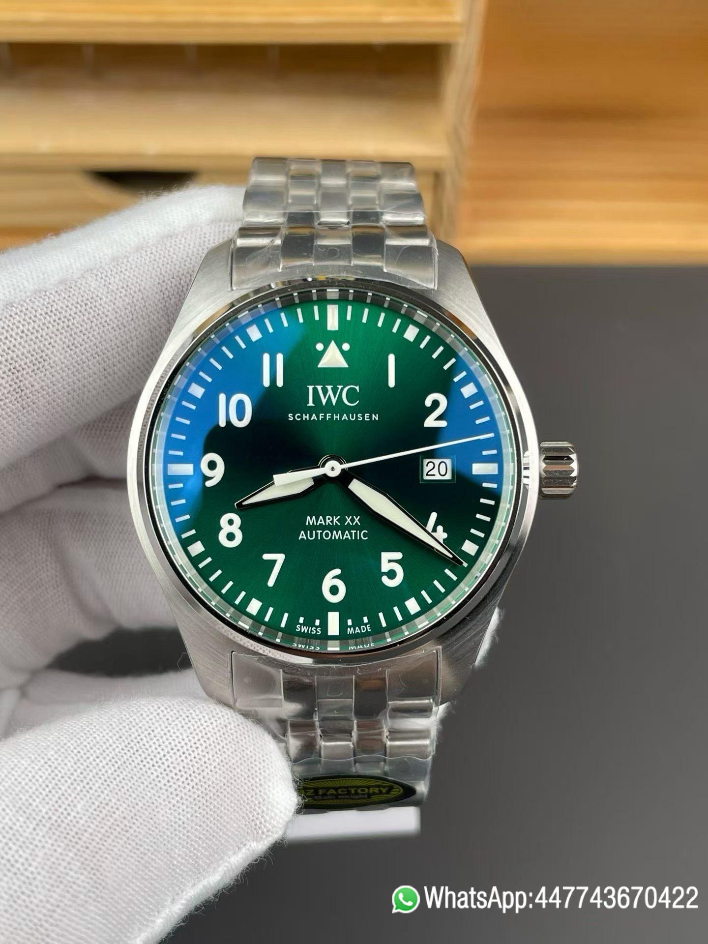 Super Clone watch IWC Mark XX IW328208 Green Dial Asia 2892 movement 08 Super Clone watch IWC Mark XX IW328208 Green Dial Asia 2892 movement 08