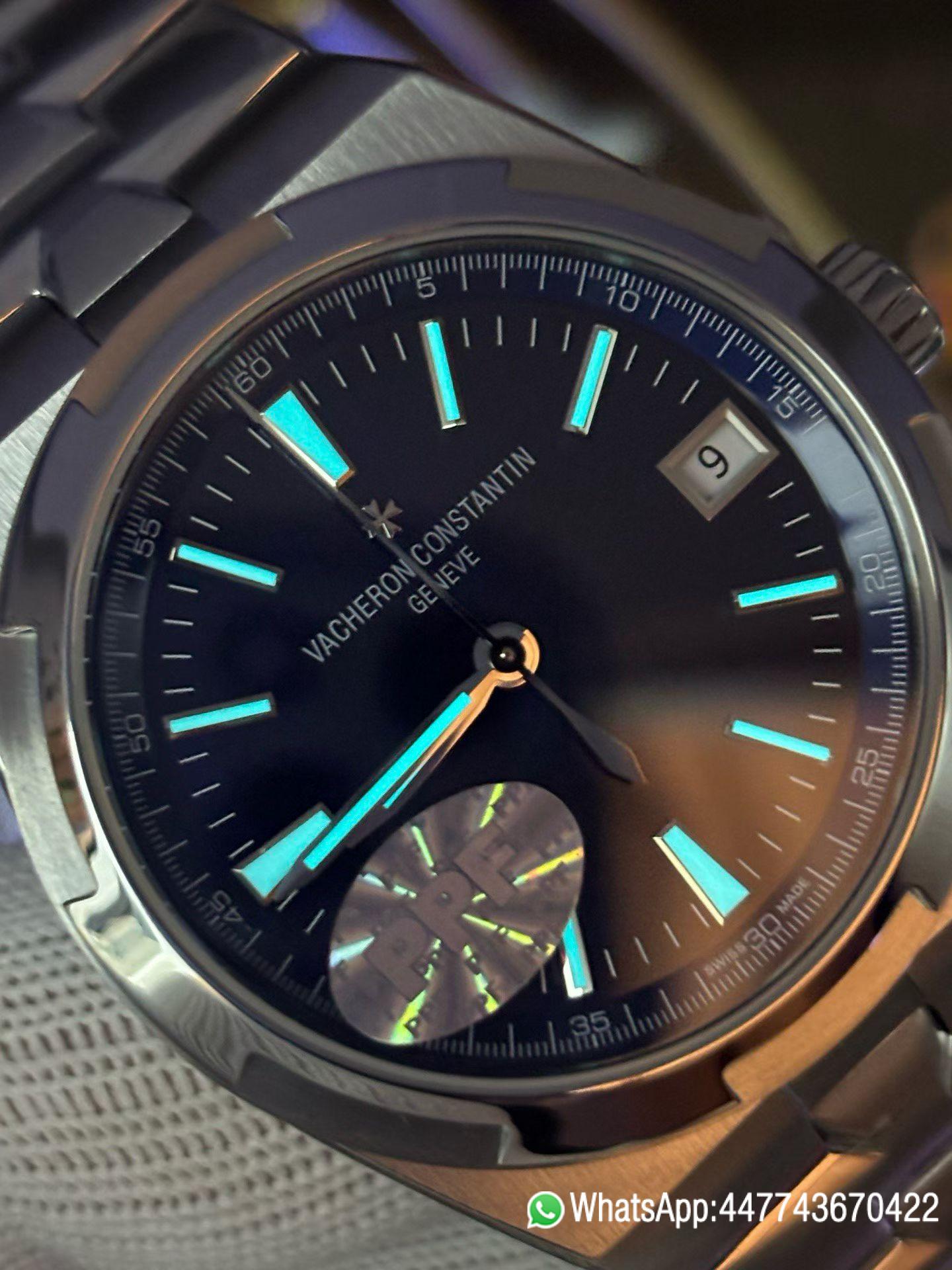 Super Clone PPF 4500V Vacheron Constantin Overseas 41mm Blue Dial Steel Automatic Mechanical Mens Watch with Date Display 010 Super Clone PPF 4500V Vacheron Constantin Overseas 41mm Blue Dial Steel Automatic Mechanical Mens Watch with Date Display 010