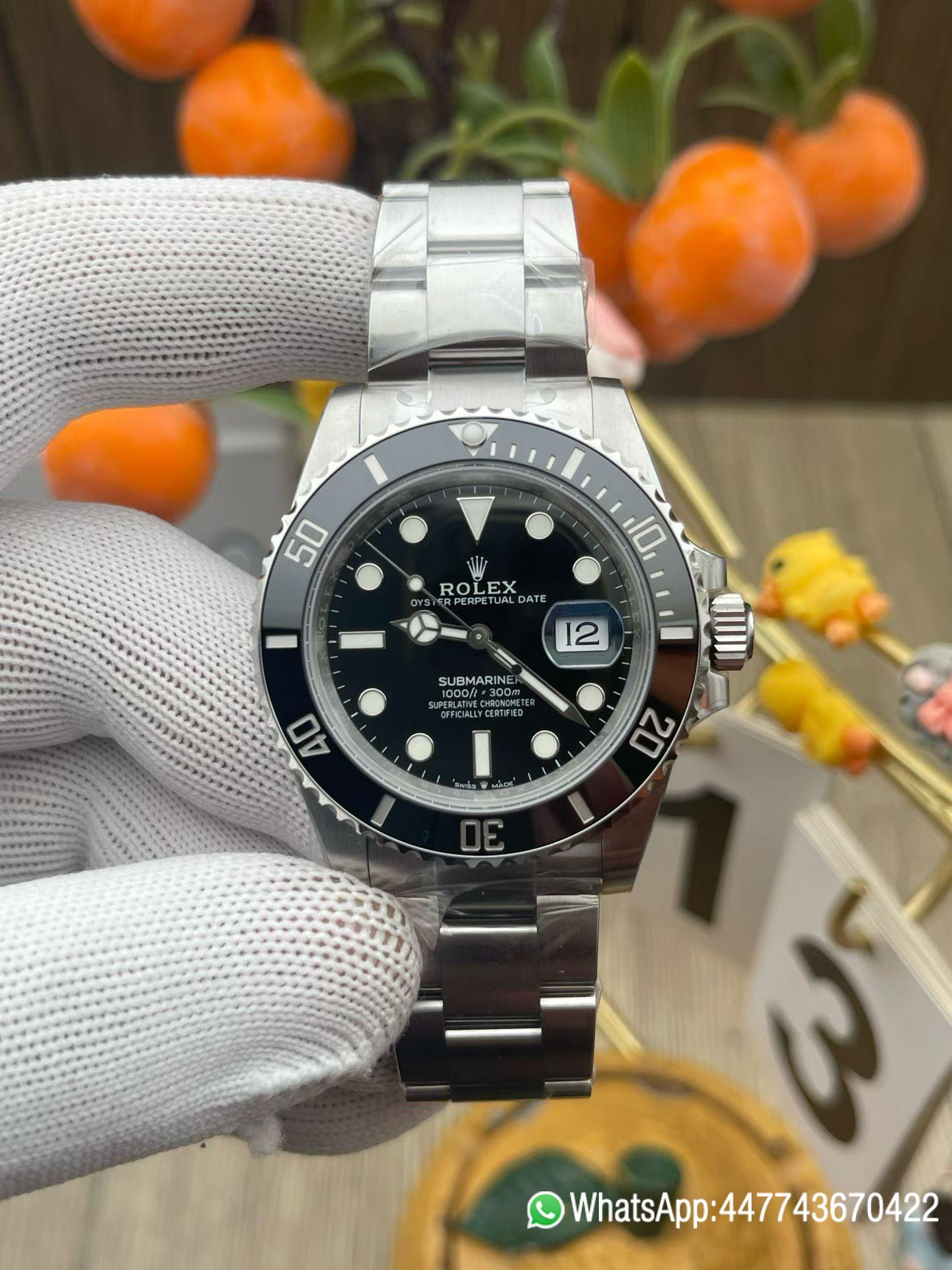 Super Clone Submariner Date 126610LN 41mm Black Dial Black Ceramic Bezel Oyster Bracelet DanDong 3235 Movement 02